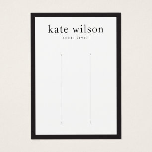 Tarjeta de visualización moderna de clips de pelo 