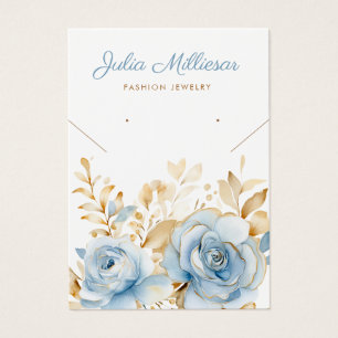 Tarjeta de visualización moderna de collar floral 