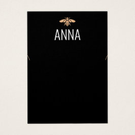 Tarjeta de visualización moderna de collar negro p