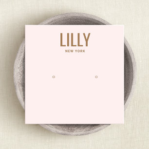 Tarjeta de visualización moderna de color rosa pál