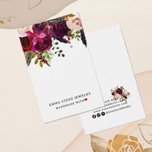 Tarjeta de visualización moderna de giro floral Bo (Subido por el creador)