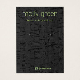 Tarjeta de visualización moderna de joyas de canto