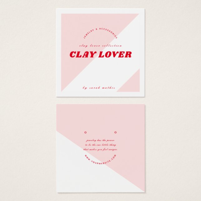 Tarjeta de visualización moderna de joyas de ganan (Anverso y reverso)