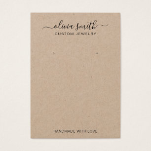 Tarjeta de visualización moderna de joyas de Kraft