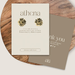 Tarjeta de visualización moderna de joyas para can