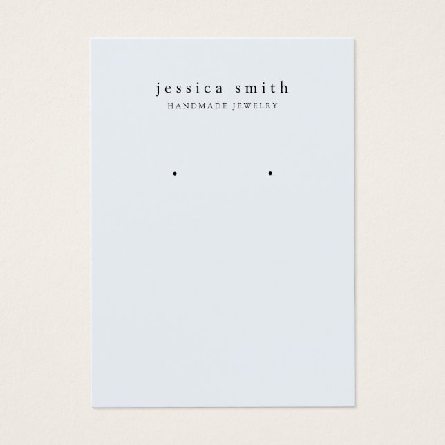 Tarjeta de visualización moderna de joyería (Frente)