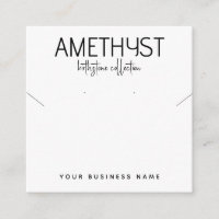 Tarjeta de visualización moderna de joyería de pen