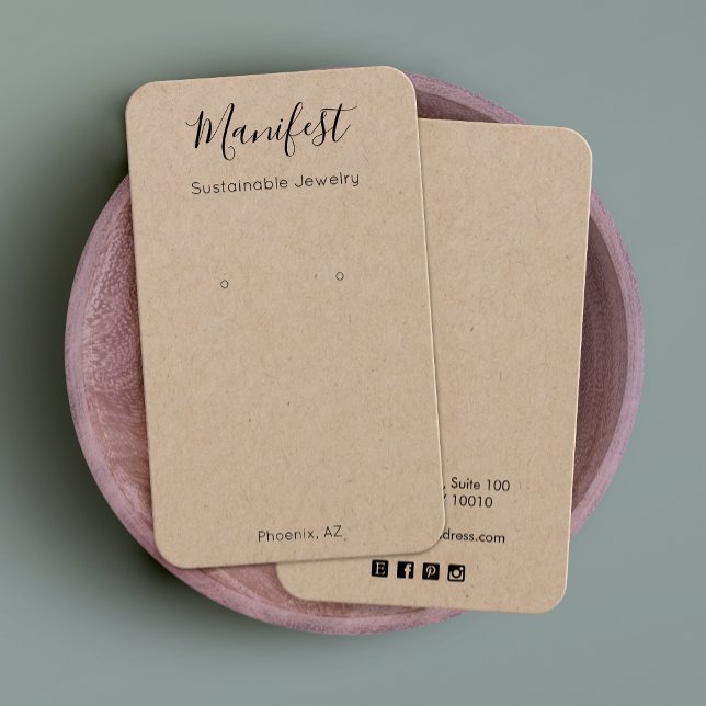 Tarjeta de visualización moderna de Kraft Earring (Subido por el creador)