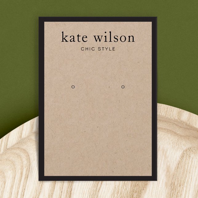 Tarjeta de visualización moderna de Kraft Earring (Subido por el creador)