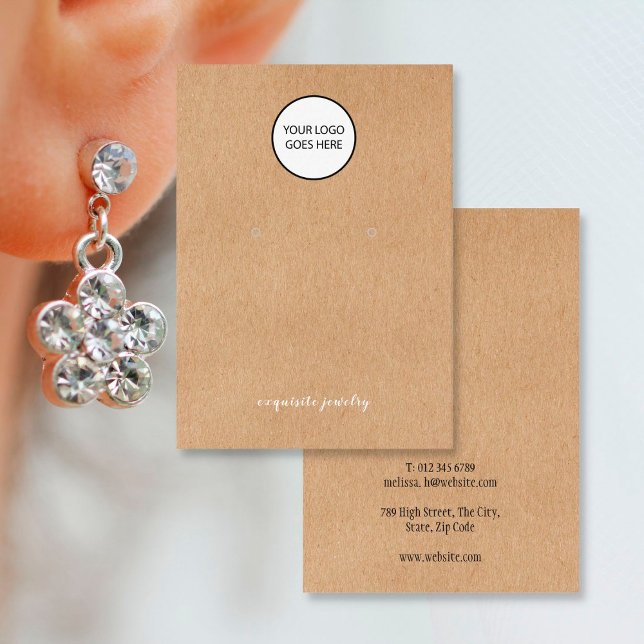 Tarjeta de visualización moderna de Kraft Rústico  (Subido por el creador)