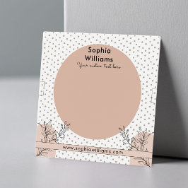 Tarjeta de visualización moderna de la joyería del