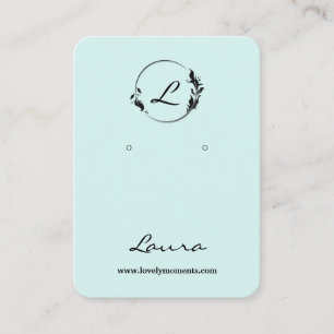 Tarjeta de visualización moderna de los bordes azu