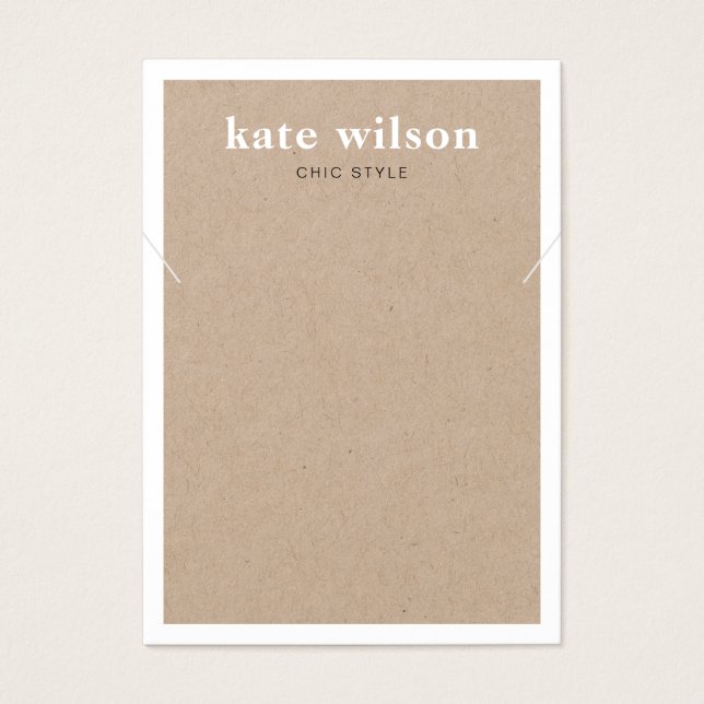 Tarjeta de visualización moderna de pulsera de cue (Frente)