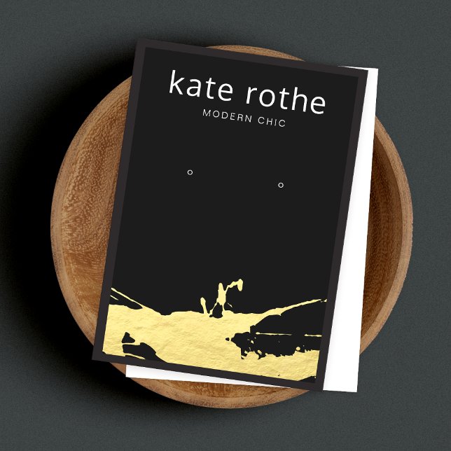 Tarjeta de visualización moderna de Spatter Gold G (Subido por el creador)