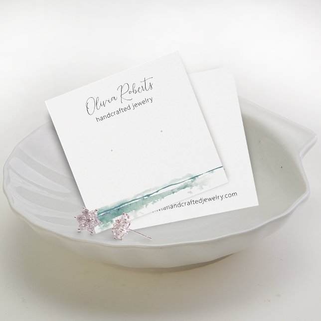 Tarjeta de visualización moderna de Stud de guione (Modern Script Stud Earring Display Card)