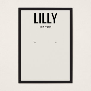 Tarjeta de visualización moderna del borde blanco 