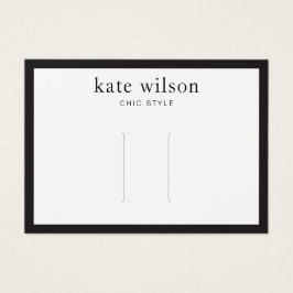 Tarjeta de visualización moderna del clip de pelo