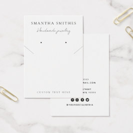 Tarjeta de visualización moderna del collar de joy