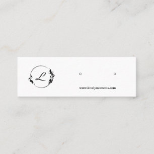 Tarjeta de visualización moderna en blanco y negro