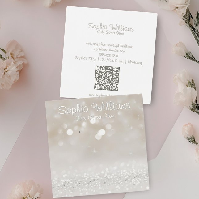Tarjeta de visualización moderna Girly Glam Purpur (Subido por el creador)