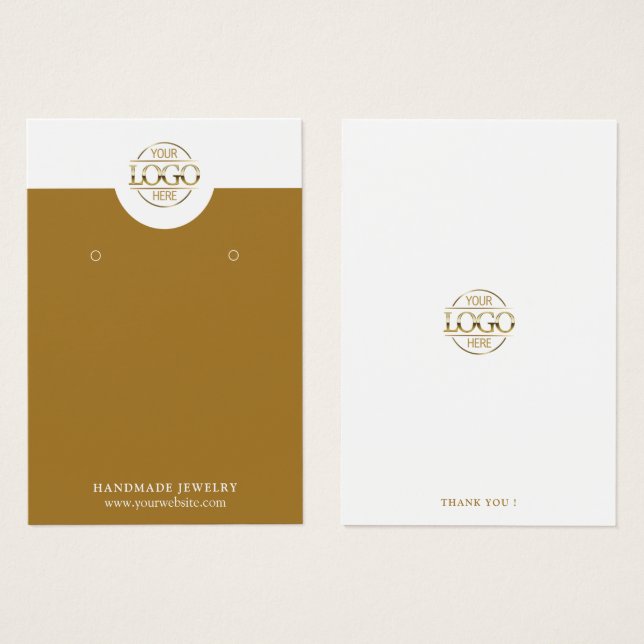 Tarjeta de visualización moderna Minimalista de jo (Anverso y reverso)