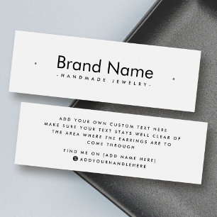 Tarjeta de visualización moderna minimalista de za