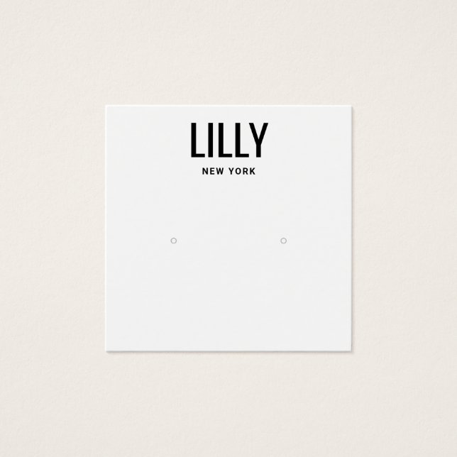 Tarjeta de visualización moderna para el asiento t (Anverso)