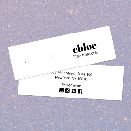 Tarjeta de visualización moderna sencilla para el 