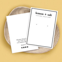 Tarjeta de visualización moderna simple de los bor