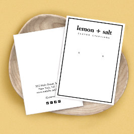 Tarjeta de visualización moderna simple de los bor