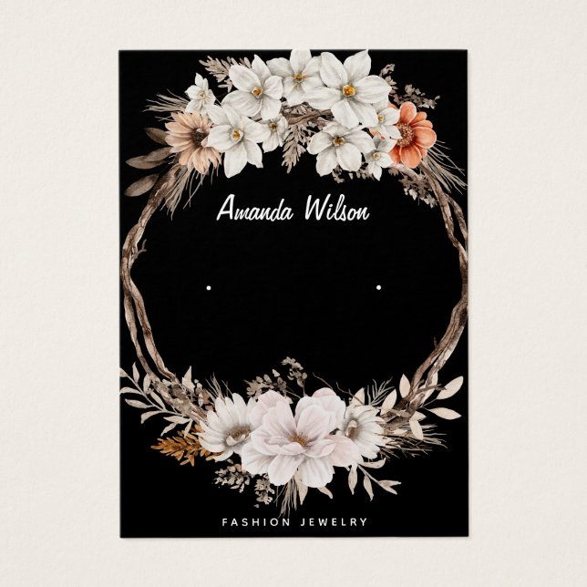 Tarjeta de visualización moderna y elegante de joy (Frente)