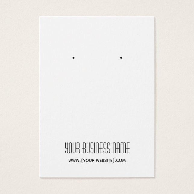 Tarjeta de visualización moderna y sencilla de la  (Frente)