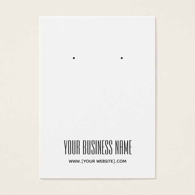 Tarjeta de visualización moderna y sencilla de la  (Frente)