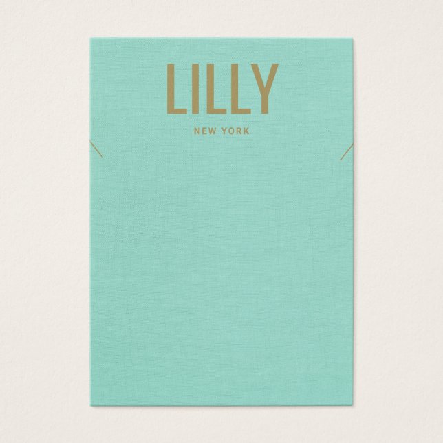 Tarjeta de visualización moderna y sencilla del co (Frente)