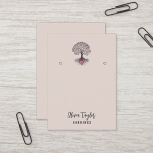 Tarjeta de visualización orgánica del árbol espiri