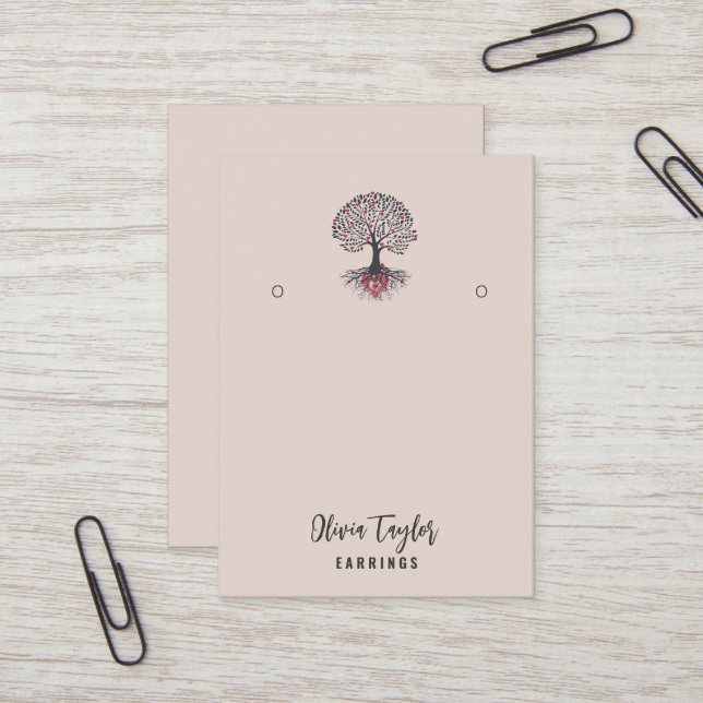 Tarjeta de visualización orgánica del árbol espiri (Anverso/Reverso In Situ)