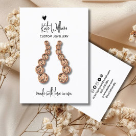 Tarjeta de visualización para anillos de joyería e