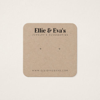 Tarjeta de visualización para joyas personalizados