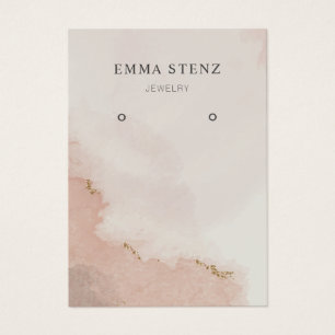 Tarjeta de visualización Pastel Dusty Pink & Gold