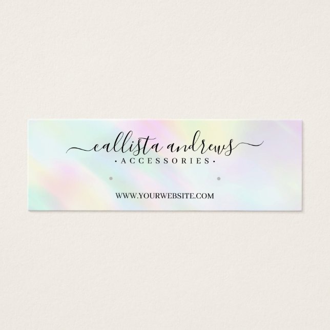 Tarjeta de visualización Pastel Holográfico Arcoir (Frente)