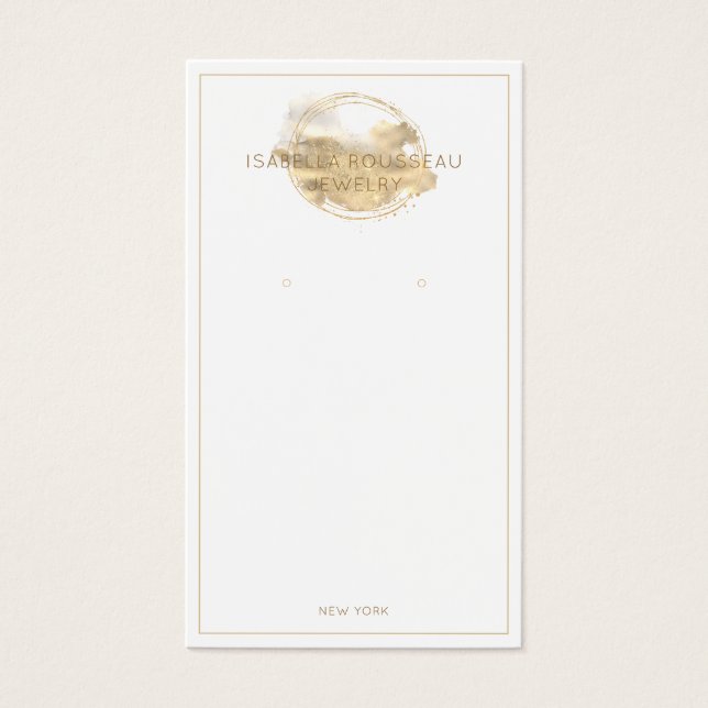 Tarjeta de visualización Platinum Gold Purpurina J (Frente)