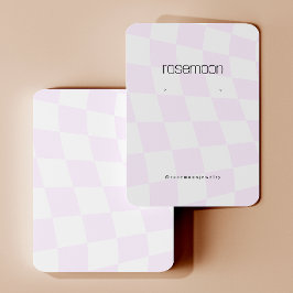 Tarjeta de visualización Purple Checkered Earring