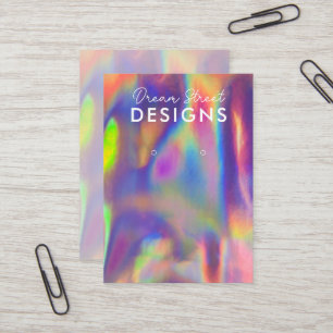 Tarjeta de visualización Purple Red Faux Holo Earr