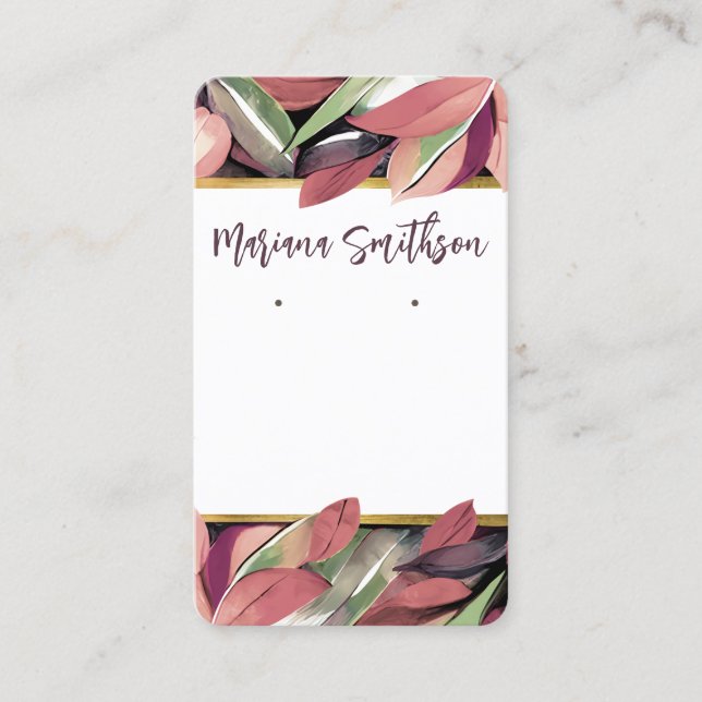 Tarjeta de visualización QR Code Gold Pastel Folia (Anverso)