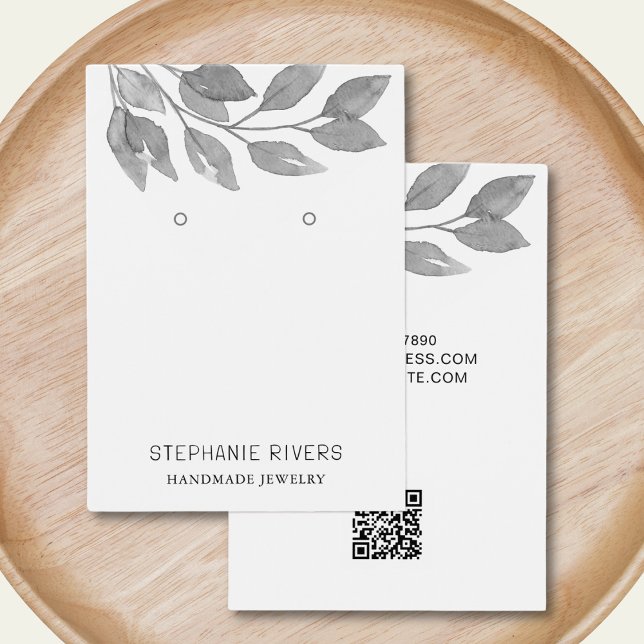 Tarjeta de visualización QR Code Gray Watercolor E (Subido por el creador)