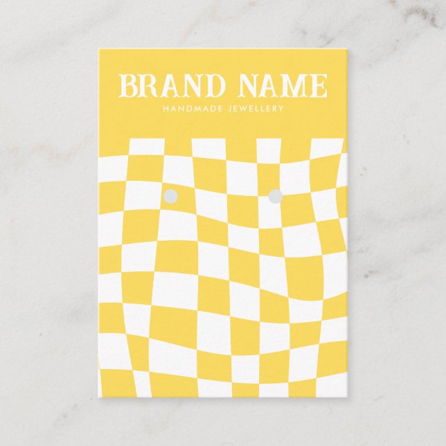 Tarjeta de visualización Retro Bold Earrings Amari (Anverso)