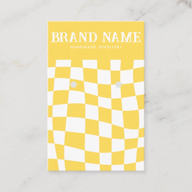 Tarjeta de visualización Retro Bold Earrings Amari (Anverso)