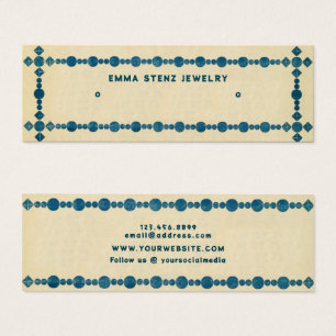 Tarjeta de visualización Retro Gem Border・Earring