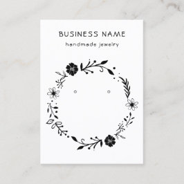 Tarjeta de visualización Rústica de la corona flor