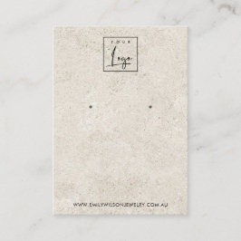 TARJETA DE VISUALIZACIÓN RÚSTICA DE STUCCO BLANCO